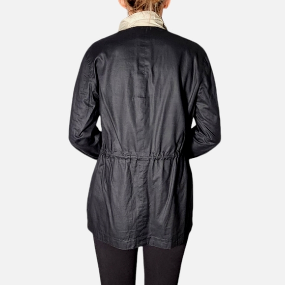 Versace Reverse Cotton Blend Coat Size Large fits like a medium. - Picture 2 of 14